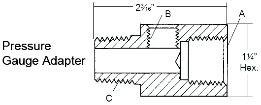 Pressure Gauge Adapter